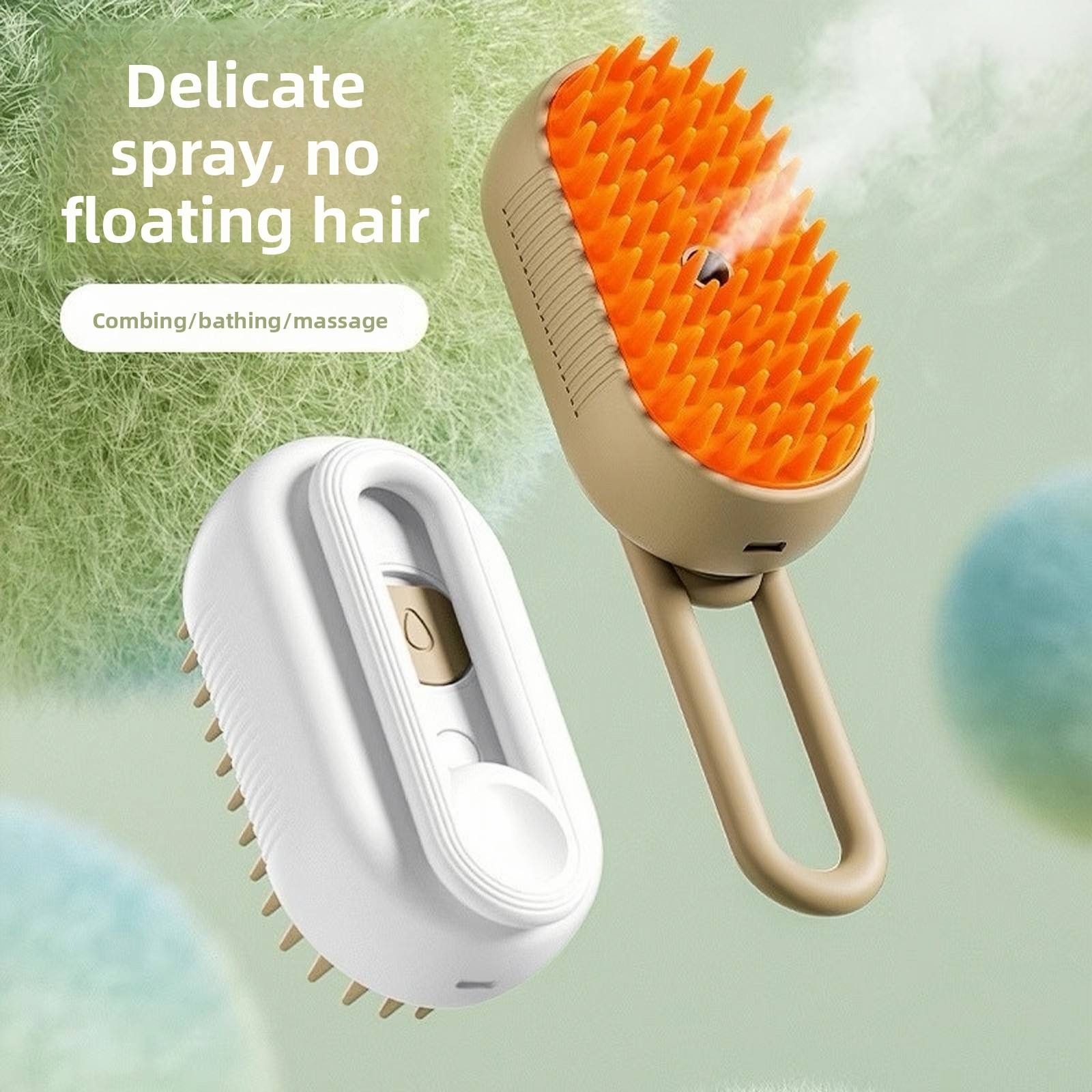 Paw & Co. MistBrush fine mist pet grooming brush