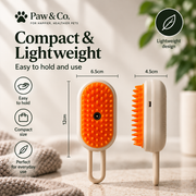 Paw & Co. MistBrush™ | 3-in-1 Pet Grooming Brush